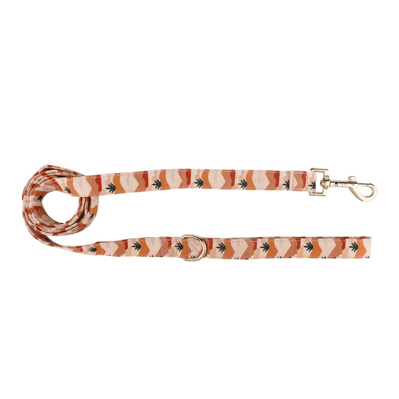 原創設計/純棉親膚/防潑水 | 貓狗牽繩-沙漠落日 Pawsholic爪迷 - 項圈/牽繩 - 其他材質 