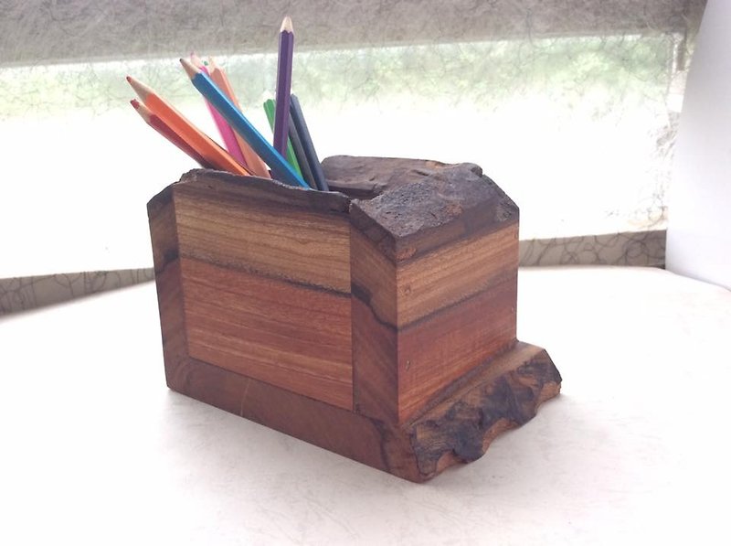 Old beech collection box jewelry box - Storage - Wood Blue