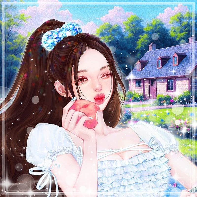 (Fruit basket) Hani (5Color) - 貼紙 - 紙 多色