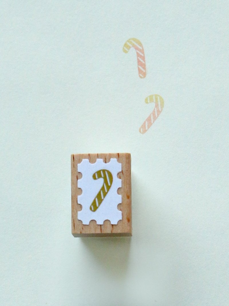 Candy Cane Original Free Color-Mixing Stamp, Made in Japan by TaiyopineFineColor - Stamps & Stamp Pads - Wood 