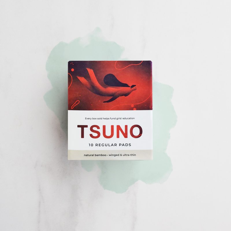 Tsuno 無漂染竹纖維衛生巾 - 日用型 - 布衛生棉/生理用品 - 竹 