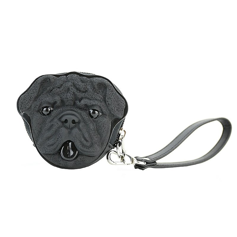 French Bulldog Tiger Dog Grab Bag Women 3D Animal Key Bag Small Change Wallet - Coin Purses - Other Materials Multicolor