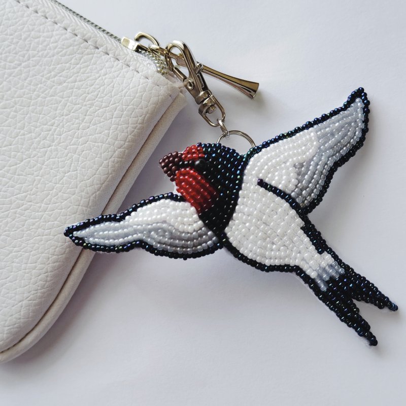 Swallow charms, bag charms, key chains - พวงกุญแจ - วัสดุอื่นๆ หลากหลายสี