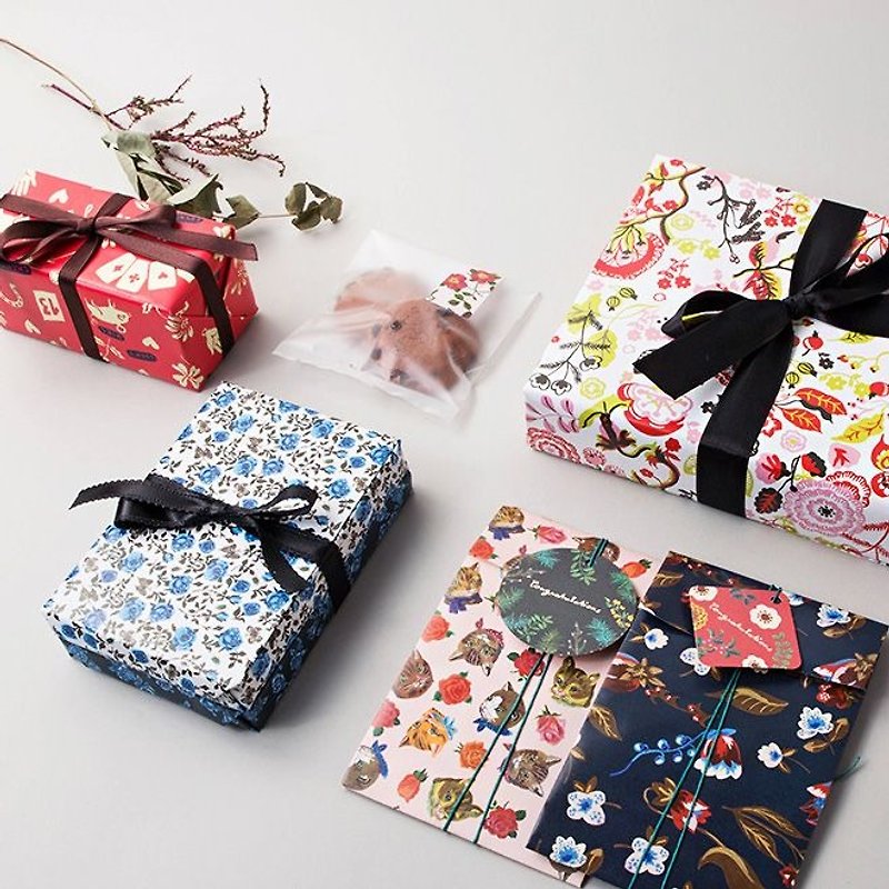 7321 Gift Wrap This group V.4 - Natalie, 7321-08465 - Gift Wrapping & Boxes - Paper Multicolor