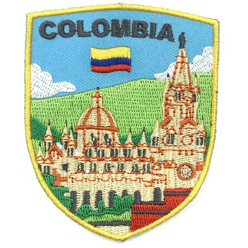 A-ONE 哥倫比亞 教堂地標 背膠刺繡布章 貼布 布標 燙貼 徽章 肩章 識別