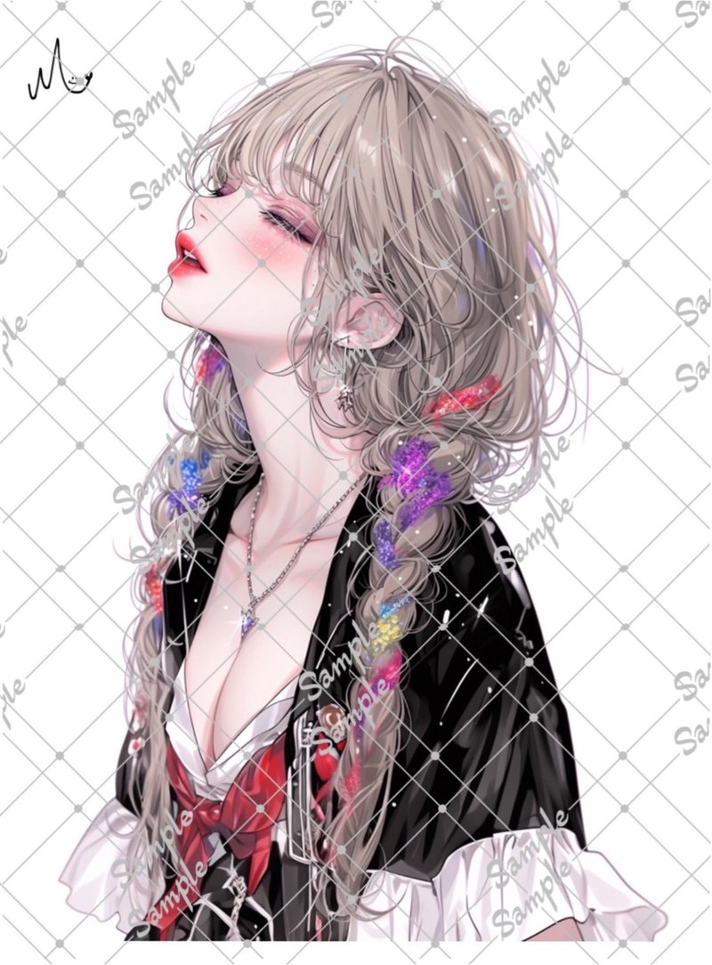 オリジナル人物ステッカー - 貼紙 - 紙 