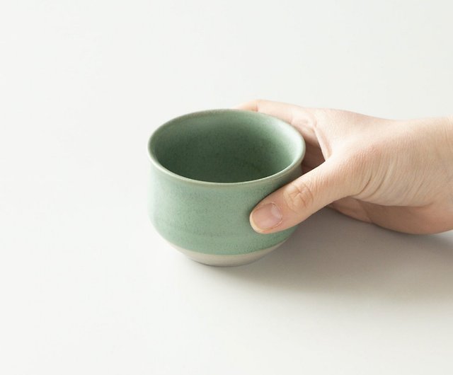 Jade Leaf Matcha Traditional Porcelain Tea Bowl with Pour Spout - Hand Made Porcelain with White Matte Glaze - for Perfectly Whisked Matcha Green