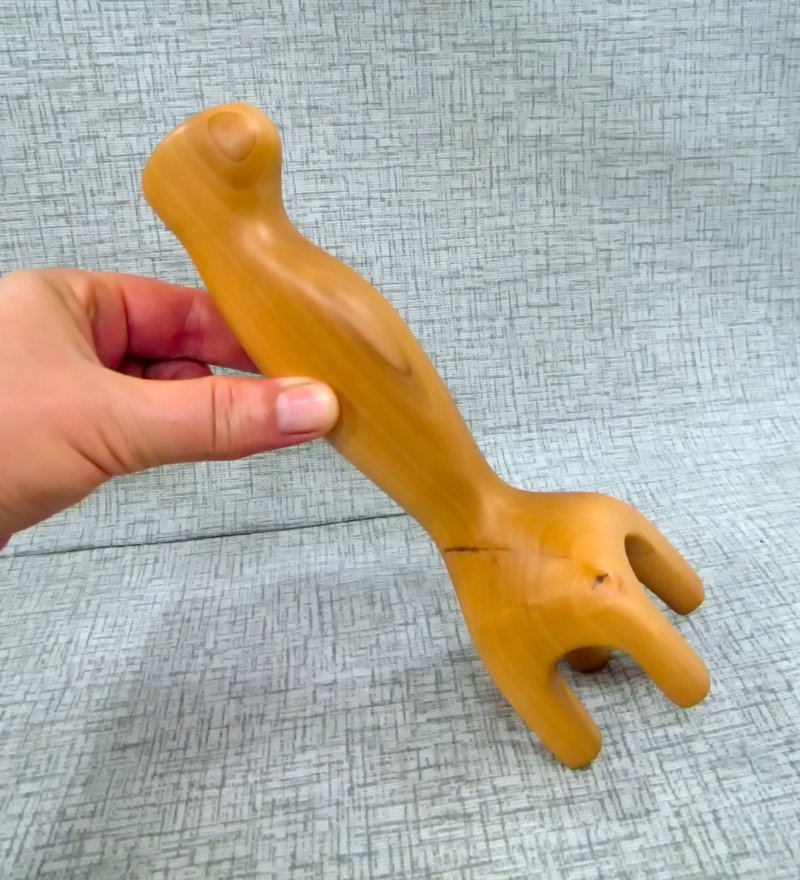 Tok Sen Massage Tool, Massage Catapult, Thai Massage Wooden Tool Therapy - 運動配件 - 木頭 咖啡色