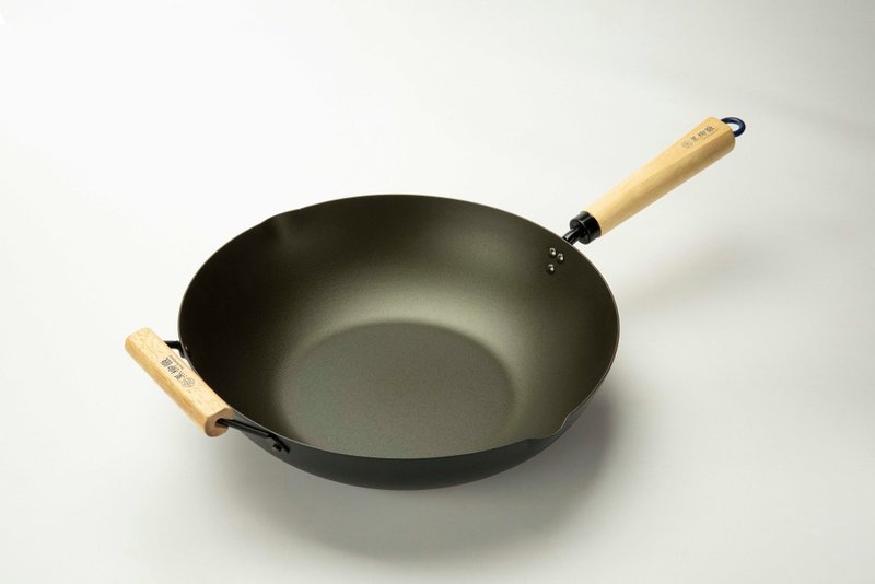 [Kuroyanagi Toru] 24cm/28cm/33cm side-ear uncoated suffocated iron pot#No need to boil the pot - Pots & Pans - Other Materials Transparent