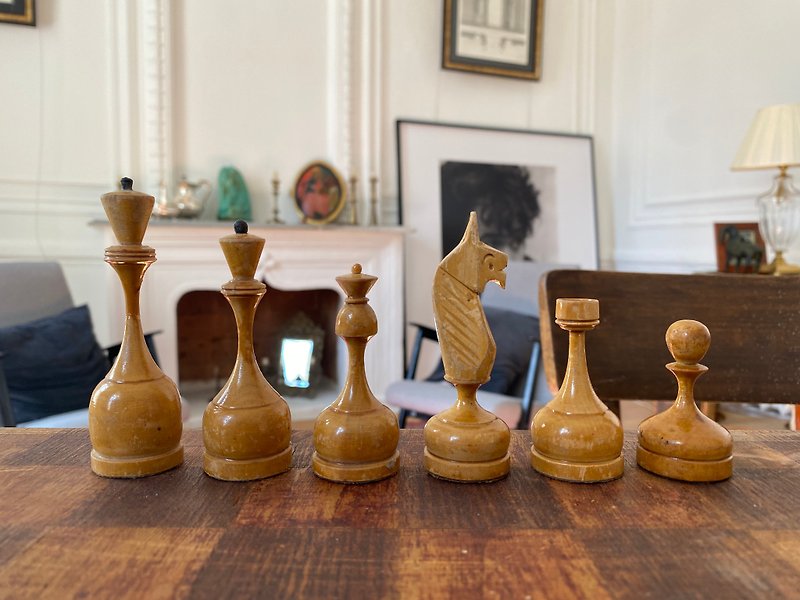 One of the rarest chess set from USSR - Board Games & Toys - Wood 