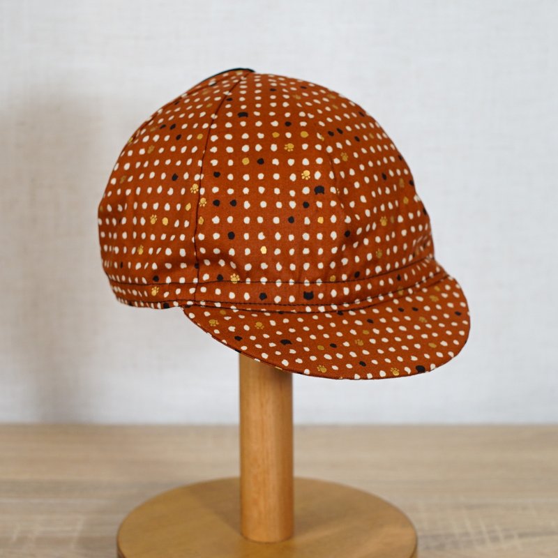 Handmade Cycling Cap - จักรยาน - ผ้าฝ้าย/ผ้าลินิน สีนำ้ตาล