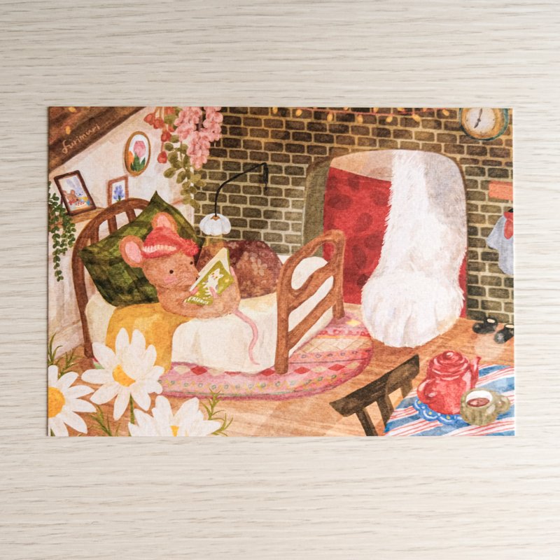 明信片 小鼠的休假日 - 卡片/明信片 - 紙 