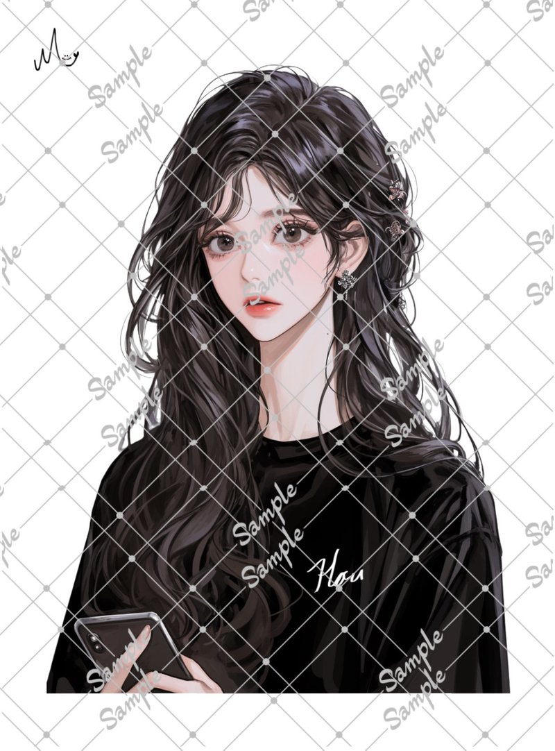 オリジナル人物ステッカー - 貼紙 - 紙 