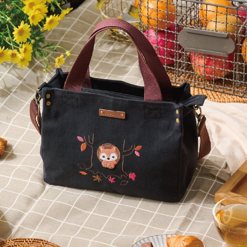 狐狸的小樹洞手提包 - 手提包/手提袋 - 棉．麻 