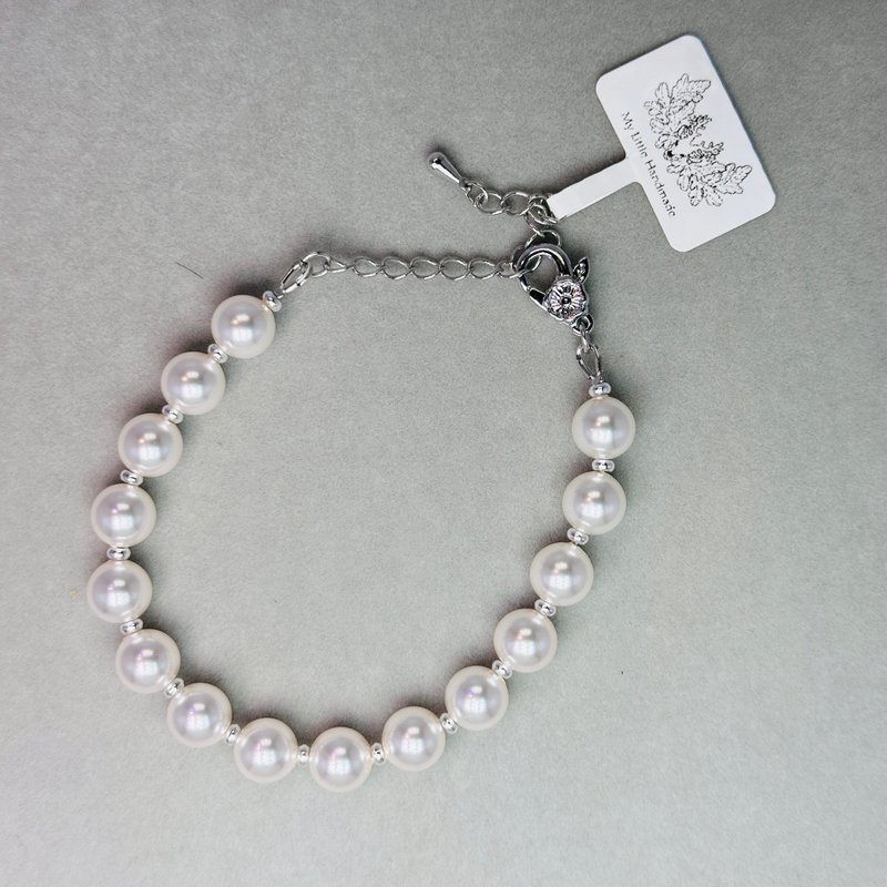 Austrian Swarovski pearl bracelet JW62H-002 - สร้อยข้อมือ - ไข่มุก หลากหลายสี