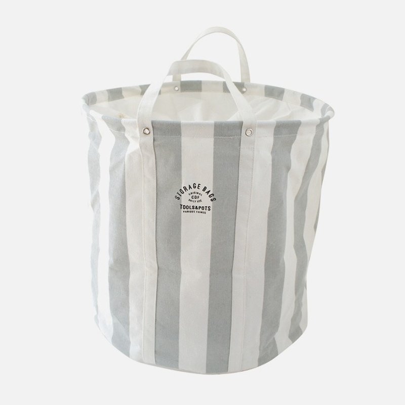 BISQUE / Cotton Punch Storage Bag - Storage - Paper Gray