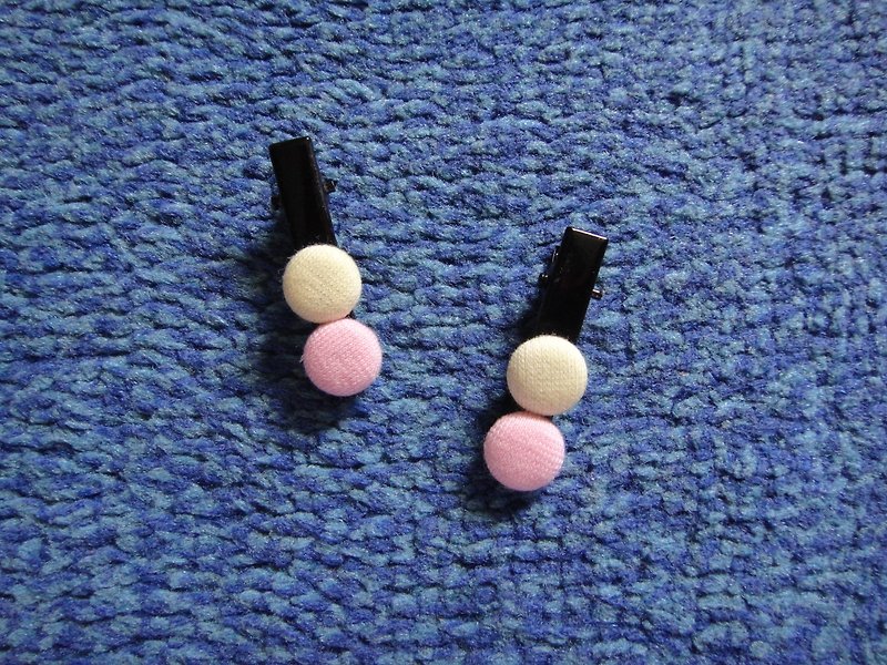 Shu Fulei second generation button duckbill short clip C20AMBZ64Z40 - Hair Accessories - Cotton & Hemp Pink