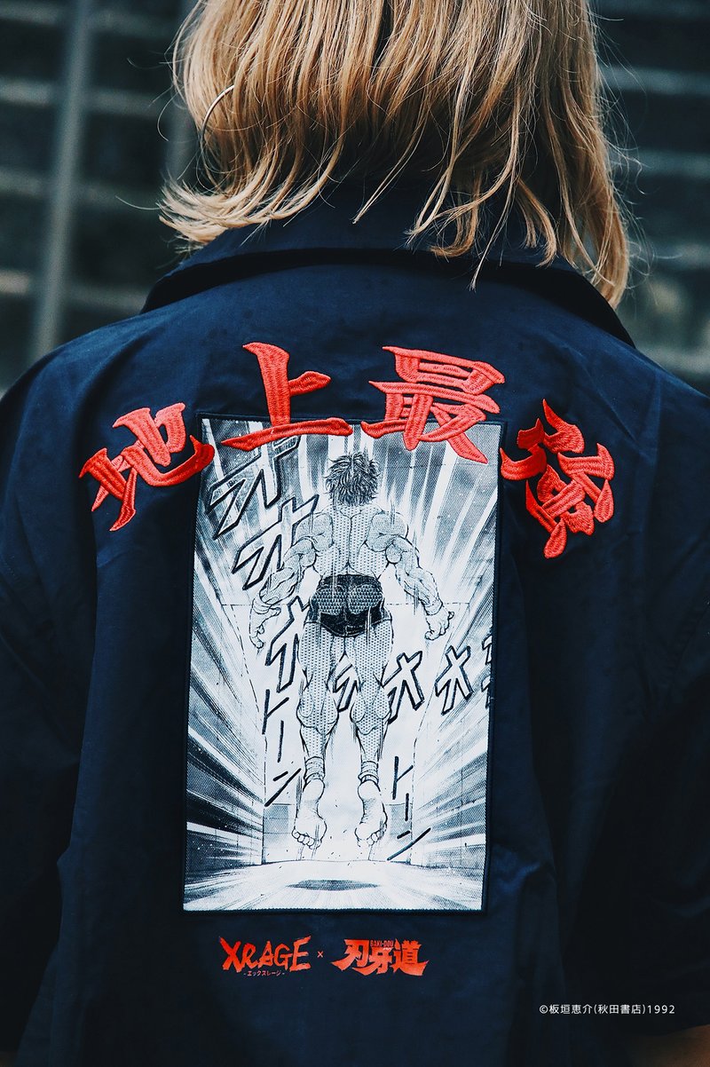 範馬刃牙 機能工作襯衫 - 男襯衫/休閒襯衫 - 其他材質 黑色