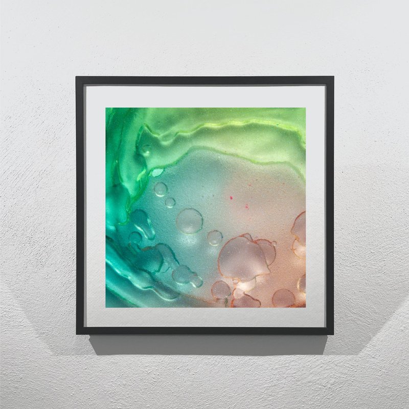 Micro Sense #FLO_1 | Archival Fine Art Prints - โปสเตอร์ - กระดาษ สีเขียว