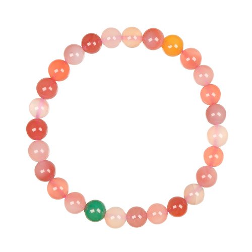 正佳珠寶 Gemsrich Jewelry 【正佳珠寶】鹽源瑪瑙 頂級川料糖果鹽源 6.4-6.8mm 鹽源瑪瑙手珠