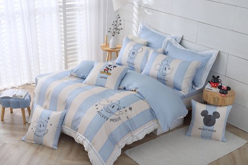 家適居家寢飾生活館 萊賽爾天絲-床包枕套兩用被組-迪士尼-海邊時光-正版授權