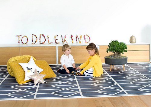 toddlekind 德國時尚地墊 Toddlekind北歐風系列遊戲地墊-夜空藍