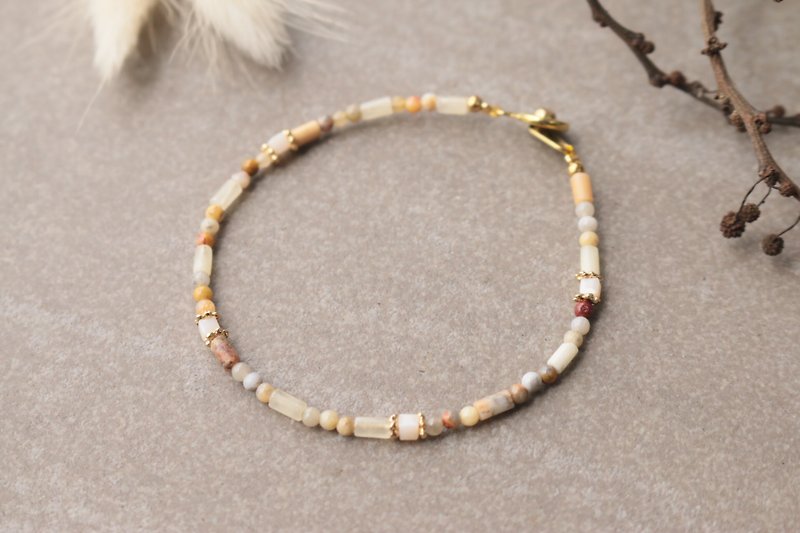 Topaz natural stone bracelet 0400 - the next day - Bracelets - Gemstone Yellow