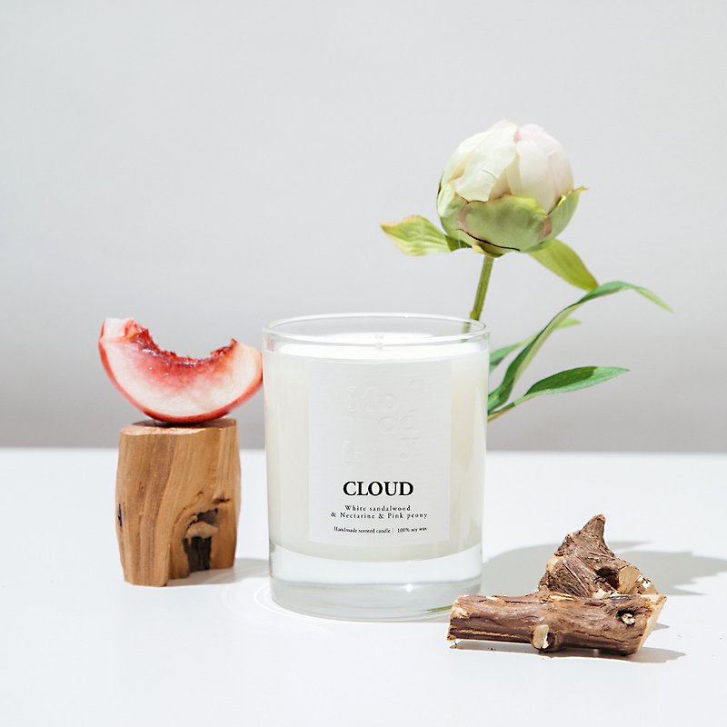 【Moody】100% soy scented candle (CLOUD) - เทียน/เชิงเทียน - ขี้ผึ้ง 
