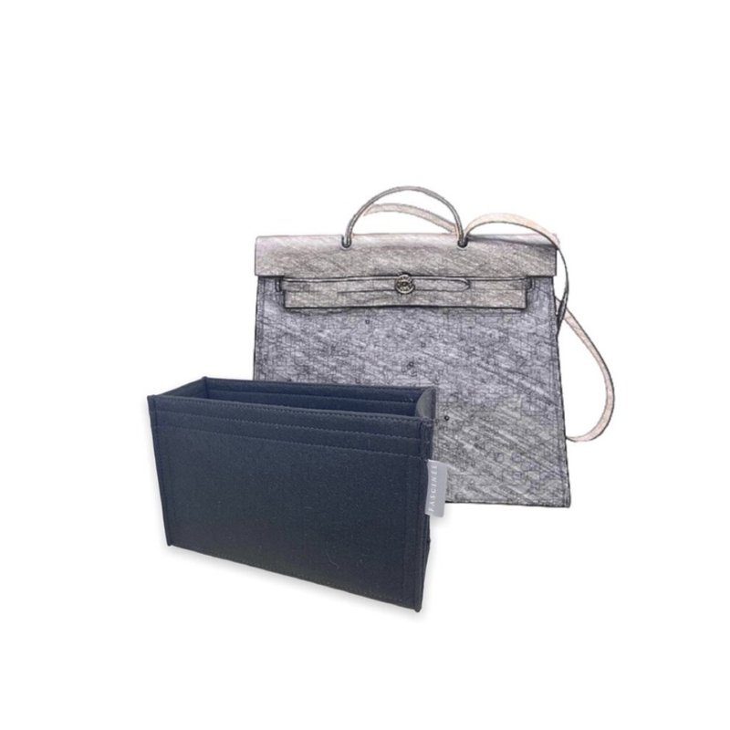 【香港製造|韓國絨布】手製內袋 Hermes-Herbag 39cm - 化妝包/收納袋 - 其他材質 多色
