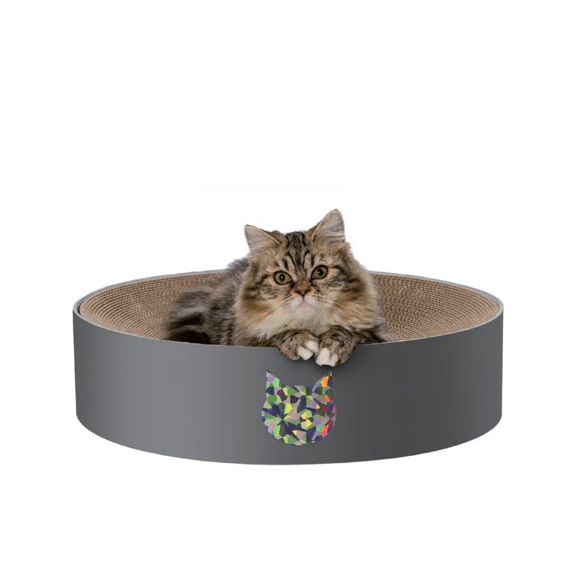 Cat Scratching Basin XL Diamond Gray Limited Edition - Scratchers & Cat Furniture - Paper 