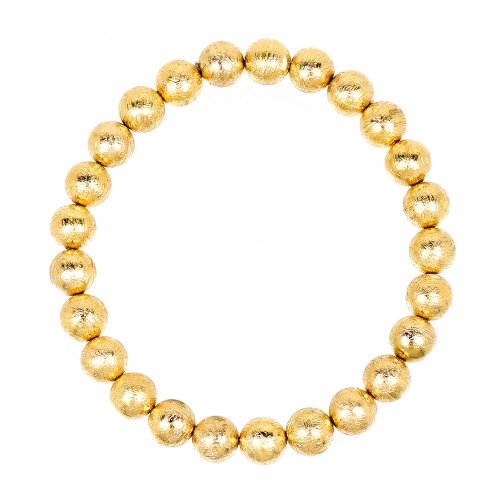 正佳珠寶 Gemsrich Jewelry 【正佳珠寶】天鐵 頂級金黃天鐵隕石 7.7-8.2mm 天鐵鎳鐵隕石手珠