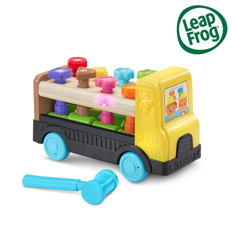 Fast arrival - only shipped to Taiwan [LeapFrog] wooden knocking truck - Kids' Toys - Plastic Multicolor