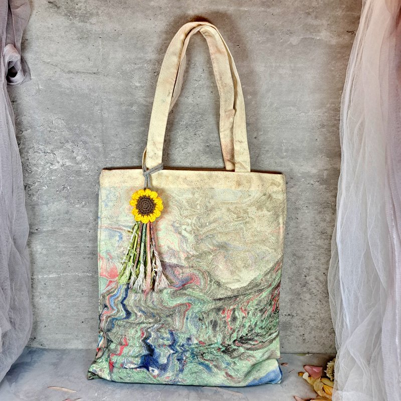 獨一無異 手染布袋  肩背包  單肩包  電腦袋 纯棉杋布袋  PQ-008 - 側背包/斜背包 - 棉．麻 粉紅色