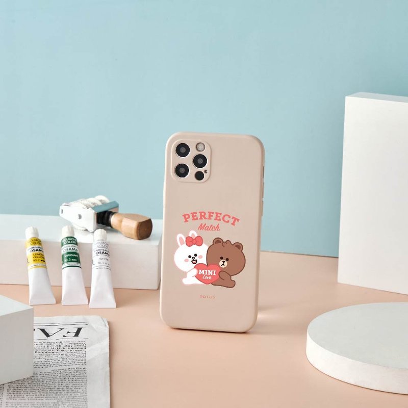 LINE FRIENDS MINI-完美絕配全包iPhone手機殼 - 手機殼/手機套 - 矽膠 多色
