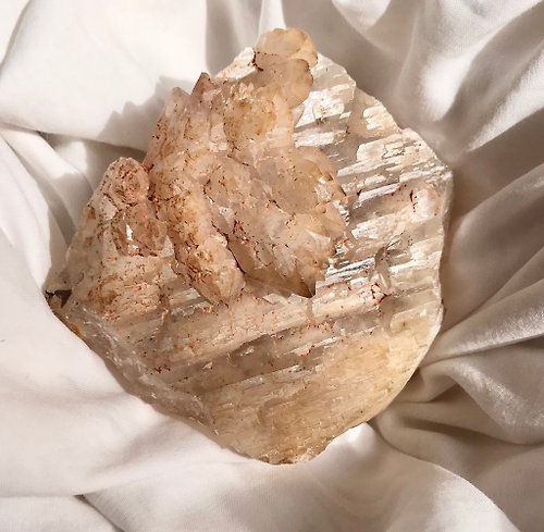 Could9Crystal 天然水晶白晶城堡骨幹礦物擺件 白水晶 骨幹礦物擺件 天然原石