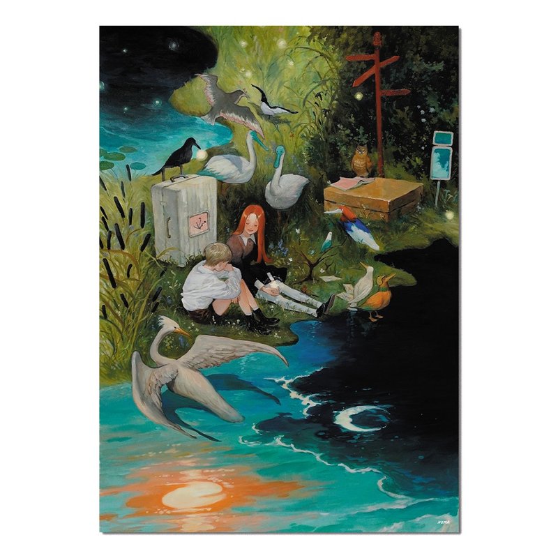 We can stay anywhere | NOMA | korea illust Art paper poster A4 | Water color - 海報/掛畫/掛布 - 紙 