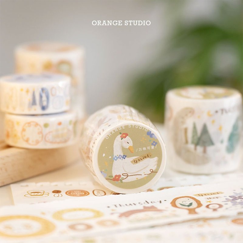 All things cute washi tape comes with release paper - มาสกิ้งเทป - กระดาษ 