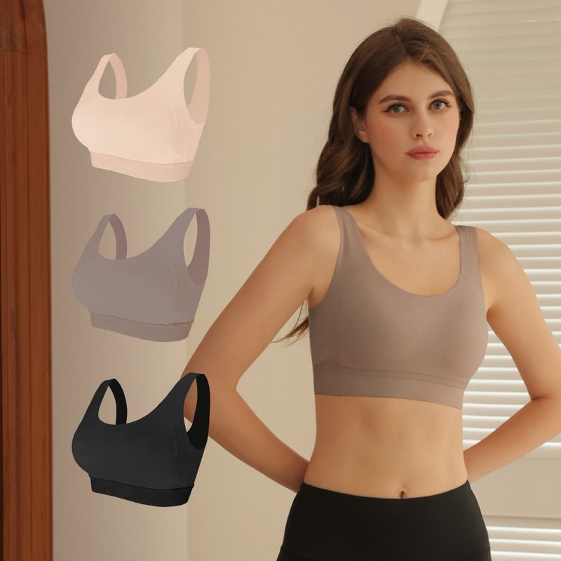 伊柔EVEROY 顯瘦包覆無鋼圈運動內衣 M-2XL 內衣 (3色任選) W035 - 女內衣褲 - 尼龍 