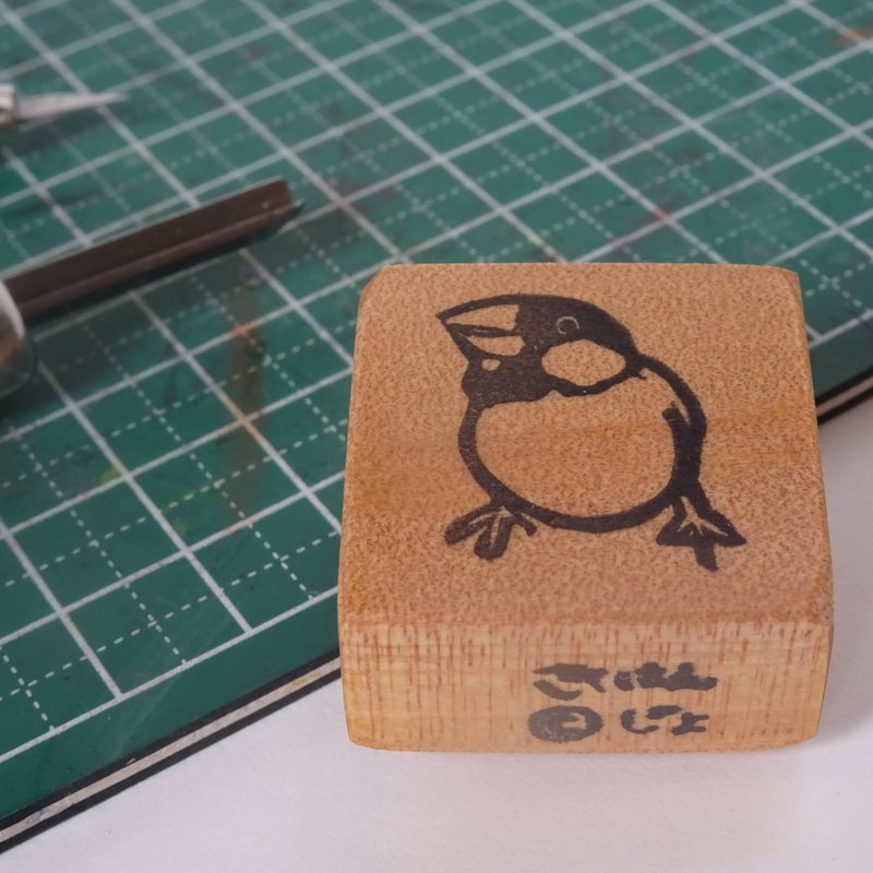 文鳥はんこ【樹脂スタンプ】 - 印章/印台 - 塑膠 