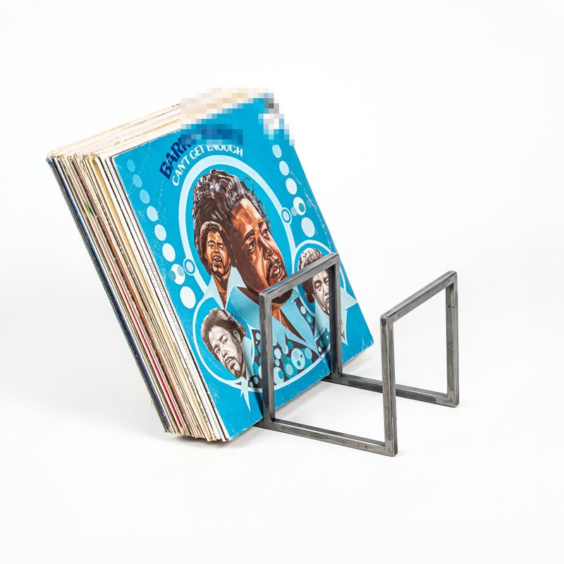 Vinyl Record Stand Display - Storage - Other Metals Gray