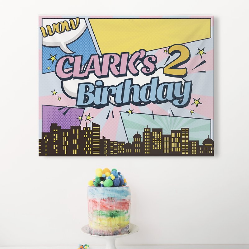 [Customized] Cute Super Hero | Party | Birthday | Anniversary | Decoration - อื่นๆ - วัสดุอื่นๆ หลากหลายสี