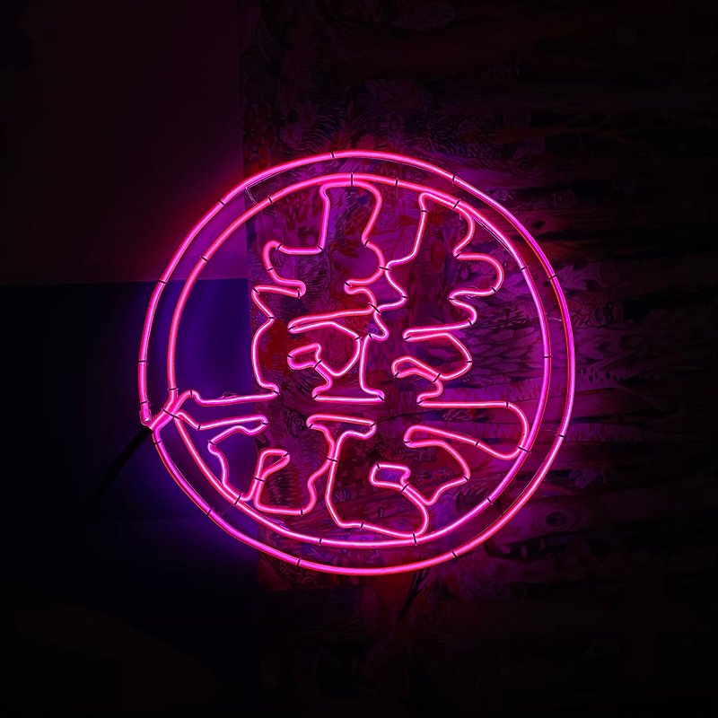 |きらめくキャラクター|カスタマイズされたネオン宣言ライトチューブキャラクターカスタマイズされたコールドライトウェディングスモールオブジェクト - 照明・ランプ - その他の素材 ピンク
