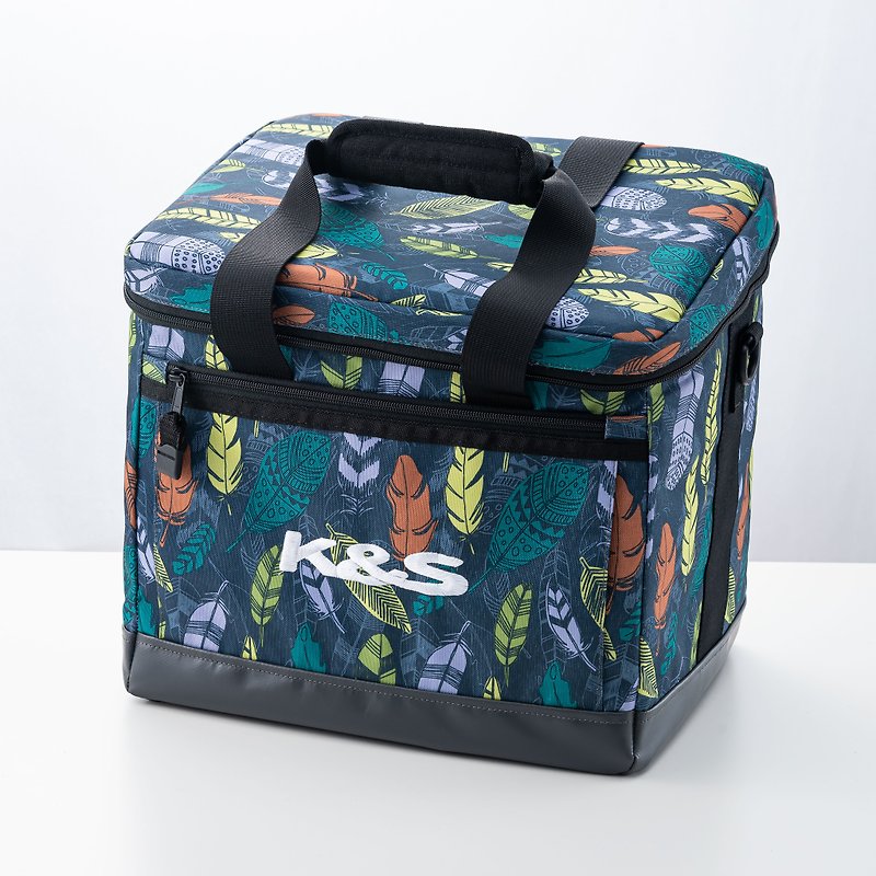 Refrigerator Bag/Cooler Bag for Camping and Picnic-Colorful Feather 25L/40L-Completely Watertight High Frequency - ชุดเดินป่า - วัสดุกันนำ้ สีเขียว
