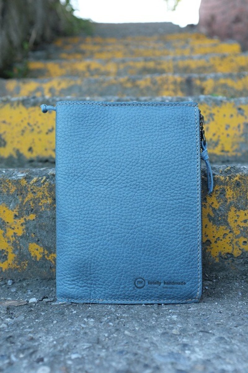 [2017, the world's only book PDA clothing] color: sky blue <B6尺寸> - สมุดบันทึก/สมุดปฏิทิน - หนังแท้ สีน้ำเงิน
