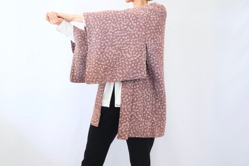 Litre Japan Japanese KIMONO, purple kimono, silk haori, authentic kimono, traditional kimono