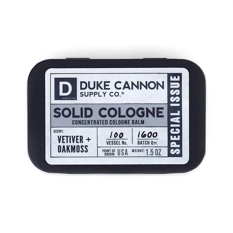 Duke Cannon 岩蘭草、橡苔有機固態古龍水 - 香水/香膏 - 植物．花 