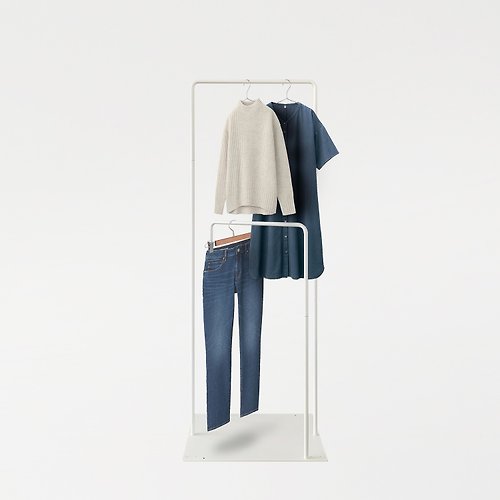 落空 落地毛巾架掛衣晾衣架可移動掛桿極簡約日式北歐設計師ins風