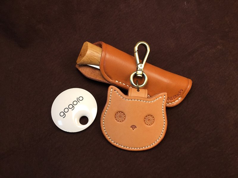 Cat gogoro key holster set - ID & Badge Holders - Genuine Leather 