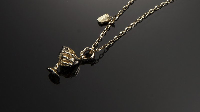 GABEE. 10th Anniversary Holy Grail Necklace (925silver 18K Gold Plated) - Necklaces - Other Metals Gold