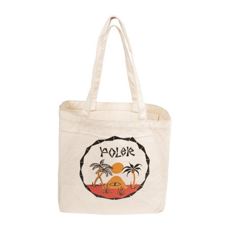 POLER TOTE BAG TRADER RICK 托特包 厚磅寬底帆布包 沙漠綠洲 - 手提包/手提袋 - 其他材質 多色